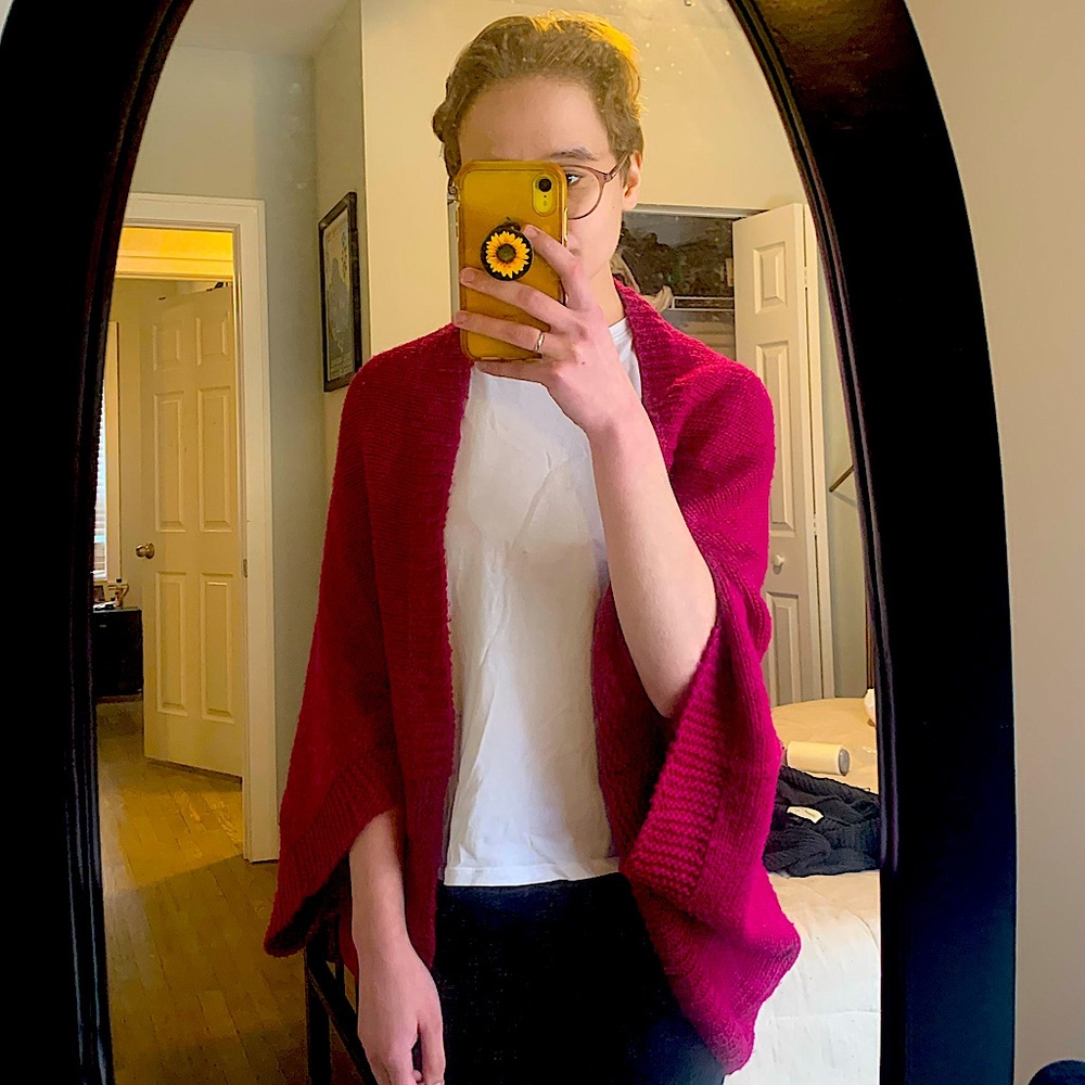The Ultimate 100% Merino Blanket Sweater (hand knitted by me)